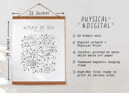Mini Map of Us - 5 Locations - April 2026 Delivery