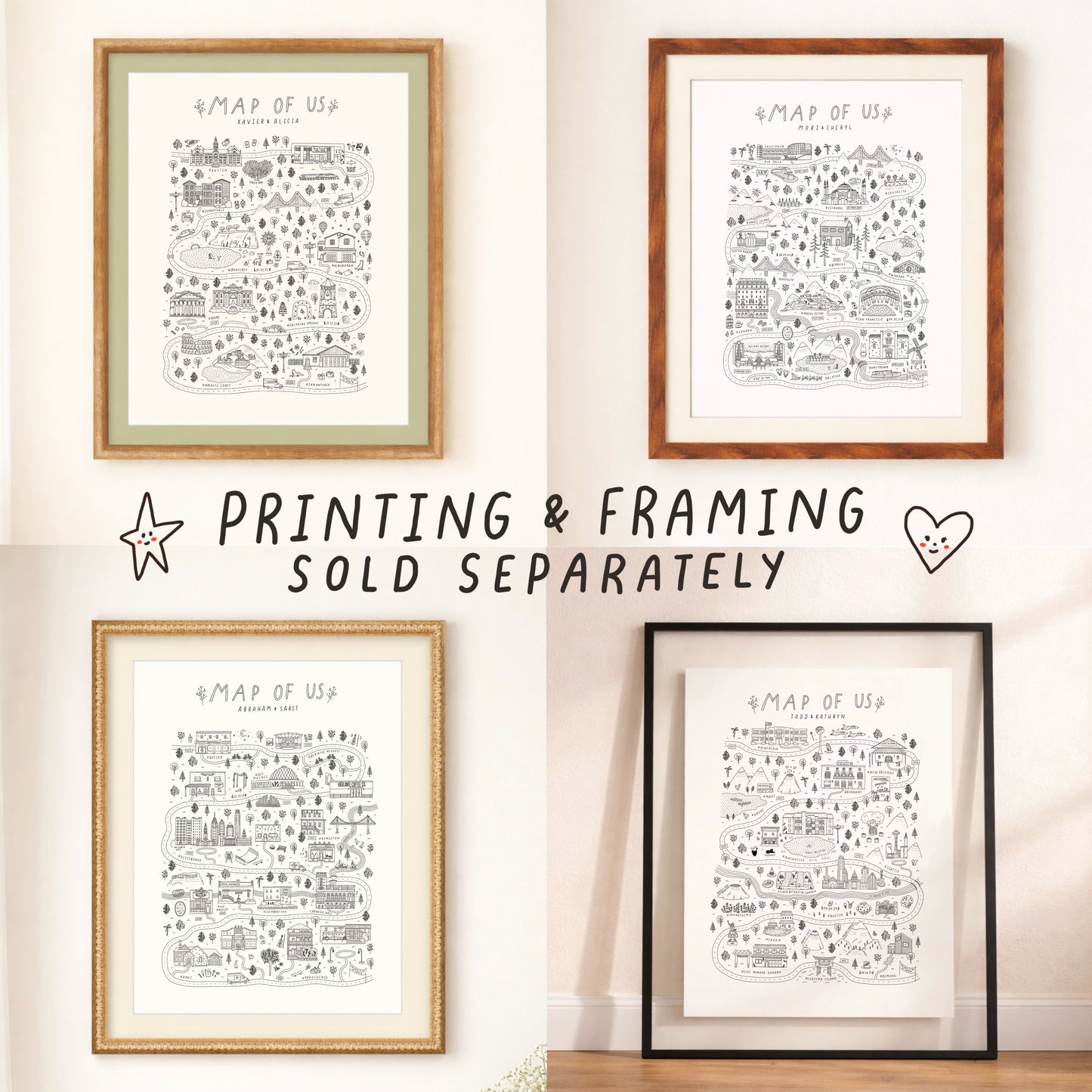 Map of Us - 8 Locations - August 2026 Delivery