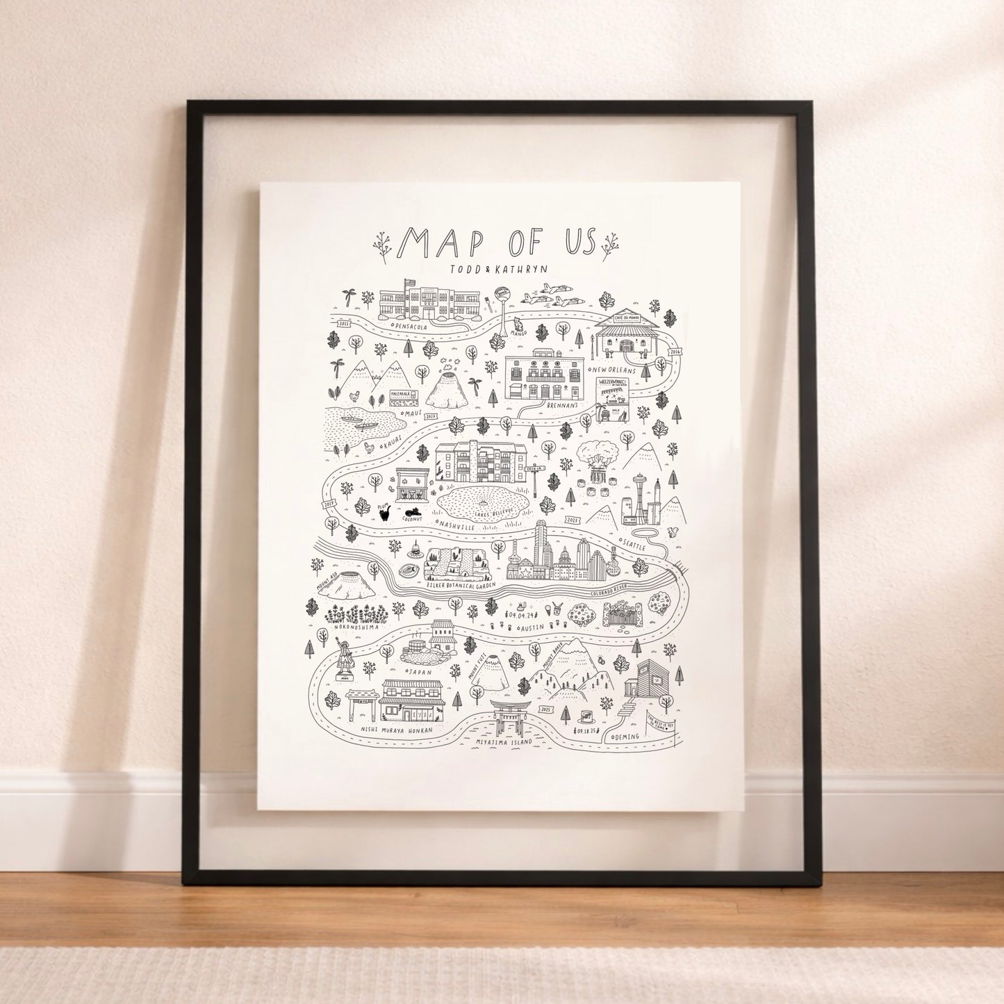 Map of Us - 12 Locations - August 2026 Delivery